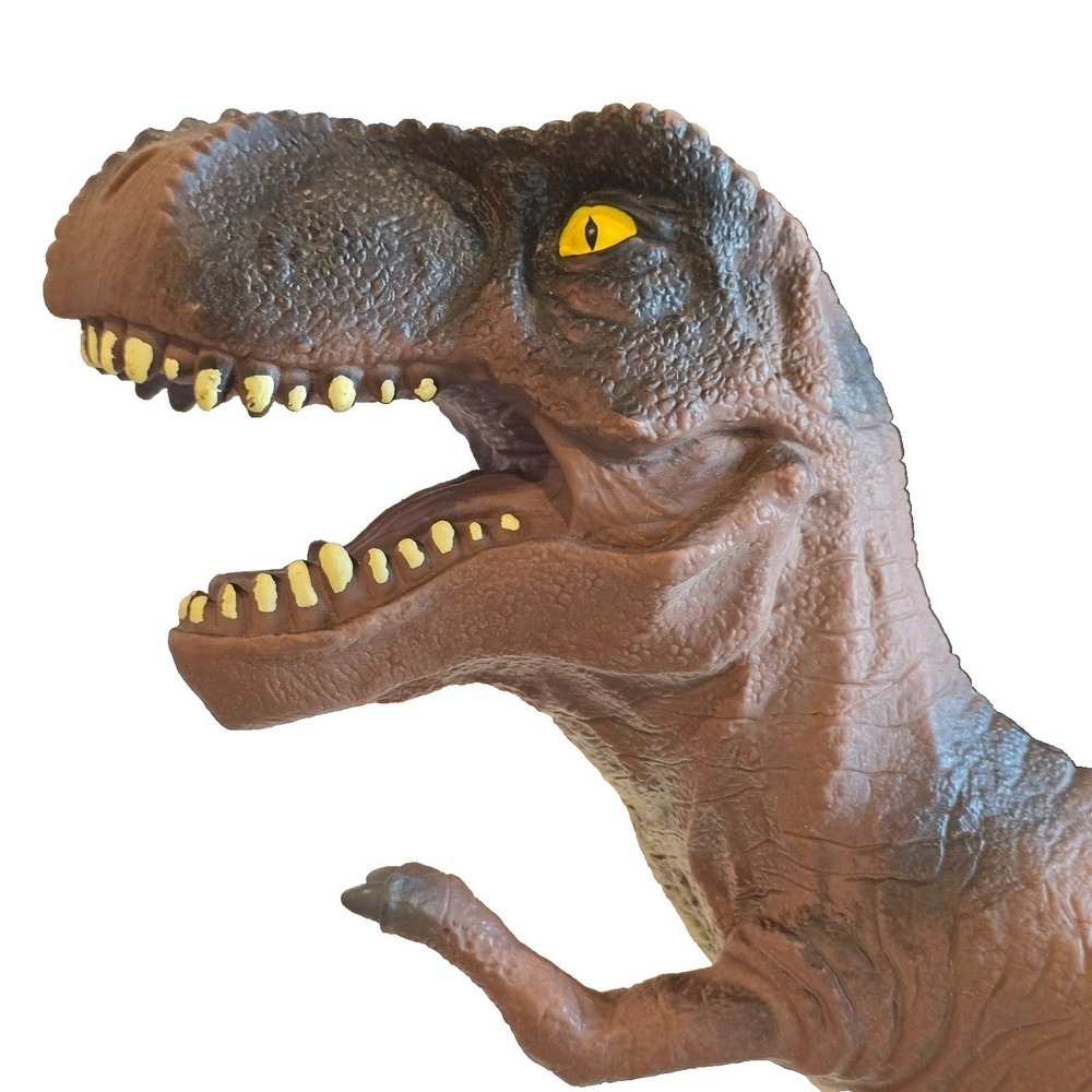 Tyrannosaurus Rex Dinosaur 2011 Large Rubber Toys R Us 12" Multicolor 2112A - Picture 7 of 9